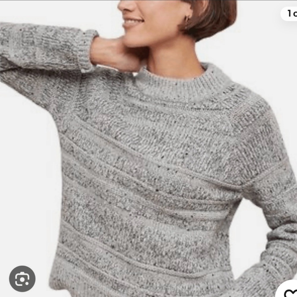 Send Worn Kept metallic thread sweater